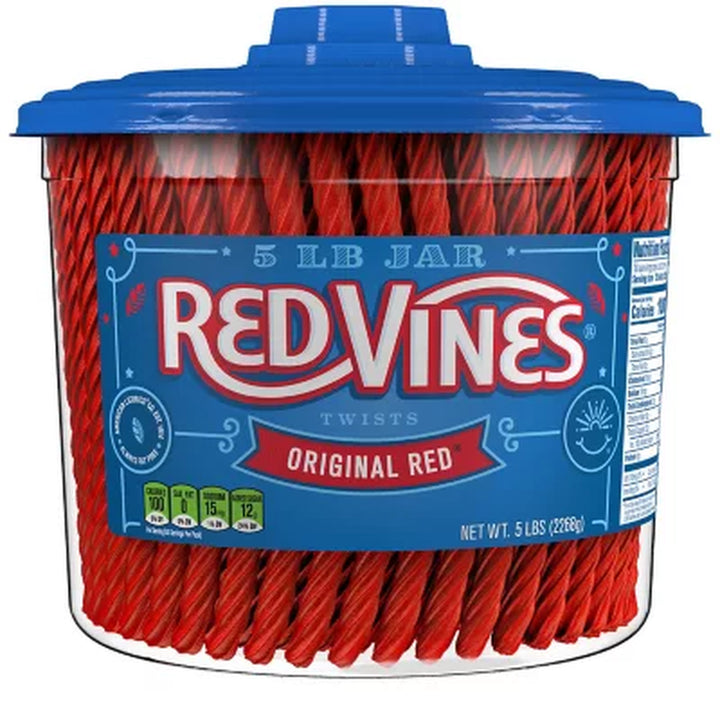 Red Vines Original Red Twists, 5 Lbs.