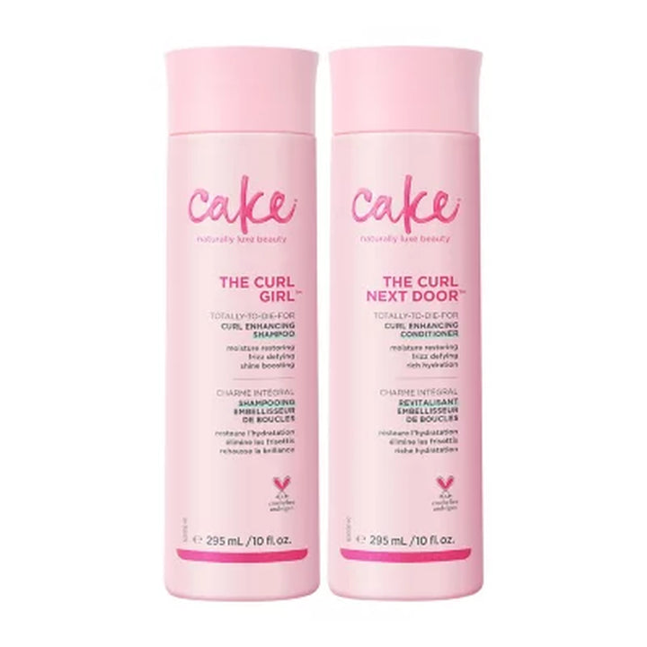 Cake Beauty Curl Girl Shampoo and Curl Next Door Conditioner, 10 Fl. Oz. 2 Pk.