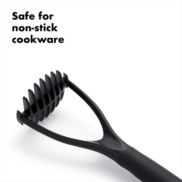 OXO Good Grips Nylon Potato Masher for Non-Stick Cookware,Black,1 EA 1 Count (Pack of 1)