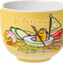 Silver Buffalo Sanrio Gudetama Lazy Egg Sailing In Ramen Ceramic Ramen Noodle Rice Bowl with Chopsticks, Microwave Safe, 20 Ounces Gudetama Swimming Cartoon