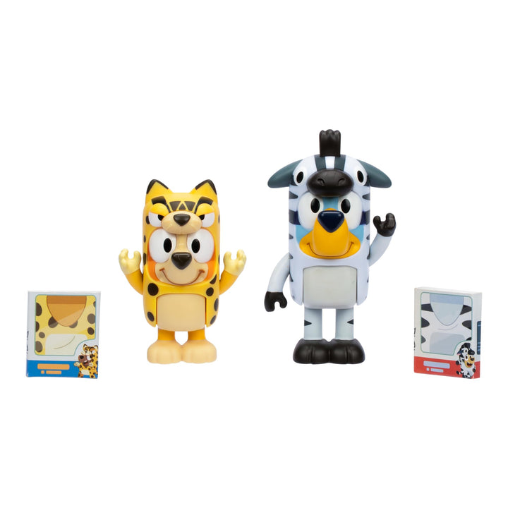 Bluey Figure 2-Pack - Animal Costumes, 2.5 Inch Figures with Accessories, Kids Can Recreate Their Favorite Moments from The Episode - Onesies