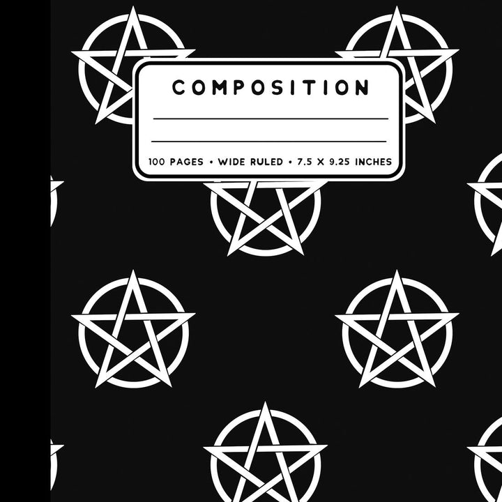 Composition: Pentacle Notebook Wide Ruled at 7.5 x 9.25 Inches | 100 Pages | Back To School For Students and Teachers