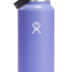 Hydro Flask Stainless Steel Wide Mouth Water Bottle with Flex Straw Lid and Double-Wall Vacuum Insulation Lupine 40 Oz