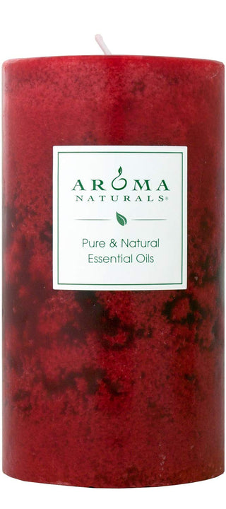 Aroma Naturals Holiday Juniper, Spruce and Basil Essential Oil Pillar Candle, Fresh Forest, 3 inch x 3.5 inch Juniper, Spruce & Basil 3" x 3.5" Pillar