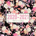 2020-2021 Monthly Planner: Pink Floral Design 2 Year Monthly Planner from January 2020 to December 2021 Calendar 24 Months with Holidays Schedule Organizer