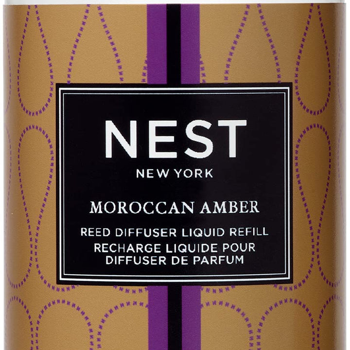 NEST Fragrances Moroccan Amber Reed Diffuser Liquid Refill 5.9 Fl Oz (Pack of 1)