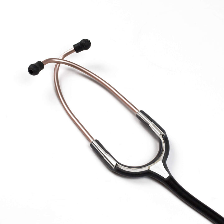 ADC Adscope Lite Model 619 Ultra Lightweight Clinician Stethoscope with Tunable AFD Technology, Lifetime Warranty, Rose Gold with Black Tubing Adscope Lite 619 - New Version