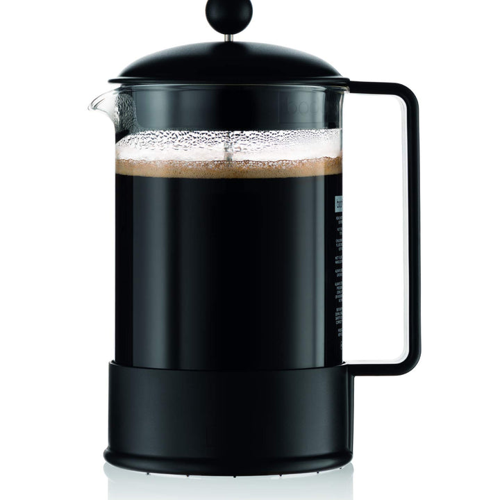 Bodum Brazil French Press Coffee Maker, 51 Ounce, 1.5 Liter, Black 51 oz