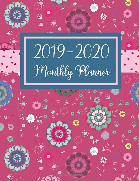 2019-2020 Monthly Planner: Purse Size Planner with Calendar Views & Notes | Monthly Pocket Planner | Bold Floral Print | 16-Month Planner