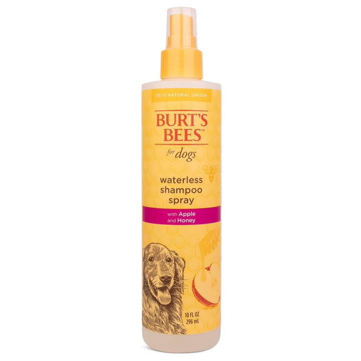 Burt's Bees for Pets Naturally Derived Waterless Shampoo Spray with Apple and Honey - Dry Dog Shampoo for All Dogs and Puppies - Cruelty Free, 10 Ounces - 6 Pack 10 Fl Oz (Pack of 6)