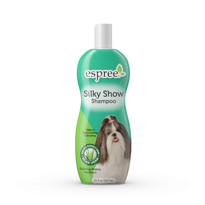 Espree Silky Show Shampoo For Dogs and Cats | Improves Texture & Shine | Made with 100% Organically Grown Aloe Vera | 20 Ounces