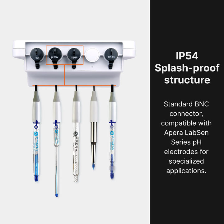 Apera Instruments, LLC-AI501 PH700 Benchtop Lab pH Meter, 0.01 pH Accuracy, 1-3 Points Auto Calibration, 3-in-1 pH/Temp. Electrode