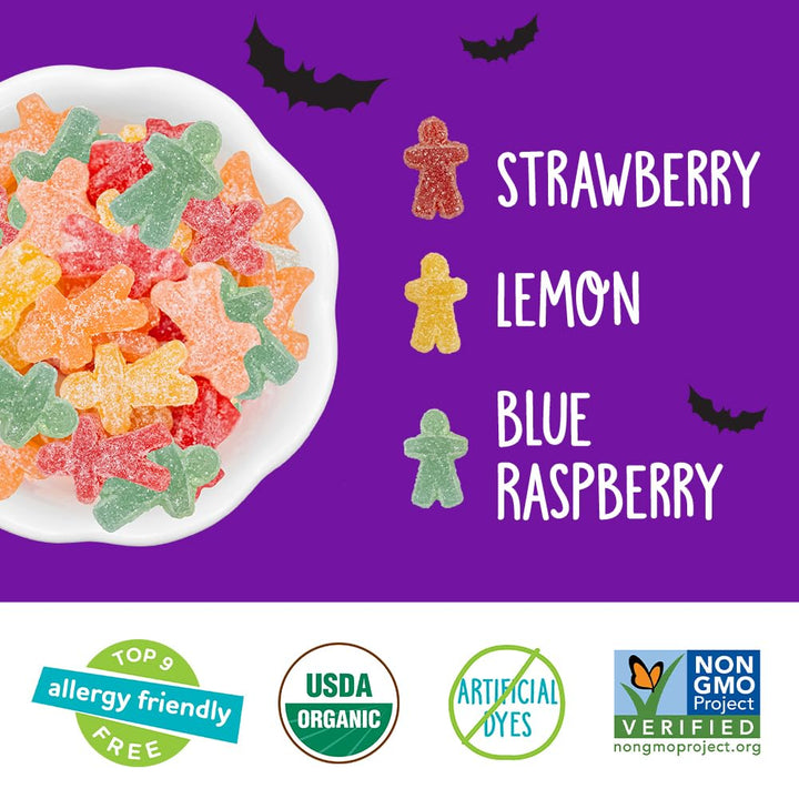 YumEarth Halloween Organic Sour Littles Chewy Candy - Allergy Friendly (Top 9 Free), No Artificial Dyes or Flavors, Non GMO, Gluten Free, Vegan Candy Snacks, Individually Wrapped - 10 oz. (Pack of 20) 20 Count