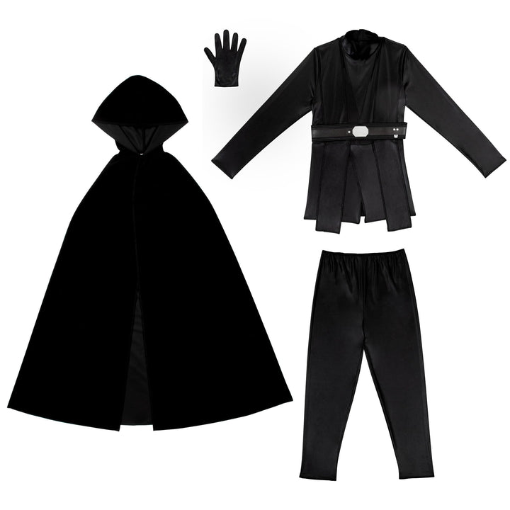 Star Wars Luke Skywalker Official Youth Halloween Costume - Tunic and Pants with Detachable Cloak and Foil Belt Large