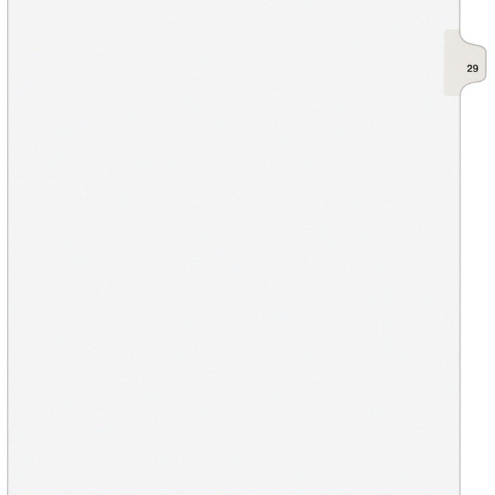 Avery Legal Dividers, Premium Individual Tab Titles, Letter Size, Side Tabs, 29, 25 Pack (01029)