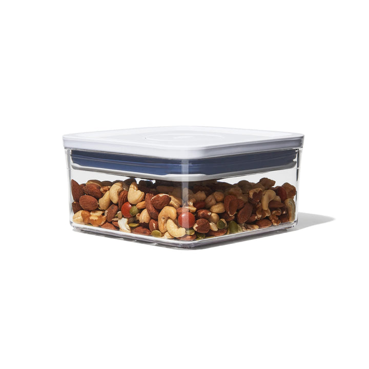 OXO Good Grips POP Container - Airtight Food Storage - Big Square Mini 1.1 Qt Ideal for tea bags, baking supplies, nuts or snacks 1.1 Qt - Square - Nuts