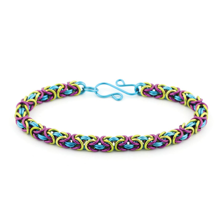 Weave Got Maille 3-Color Byzantine Chain Maille Bracelet Kit, Frolic