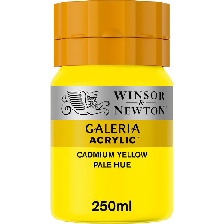 Winsor & Newton Galeria Acrylic Color, 250ml (8.4-oz) bottle, Cadmium Yellow Pale Hue 8.4-oz Bottle