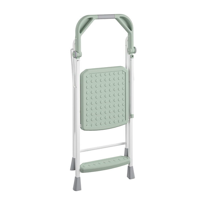 COSCO 2-Step Kitchen Stepper™ Adult Folding Step Stool, Kids Folding "Helper" (Steel/Resin) Green