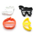 Fox Run Halloween Cookie Cutter Set, 4 Piece, 4 inch, Orange, Black, Yellow, White