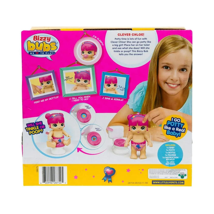 Little Live Bizzy Bubs Season Baby Playset - Clever Chloe - Potty Time