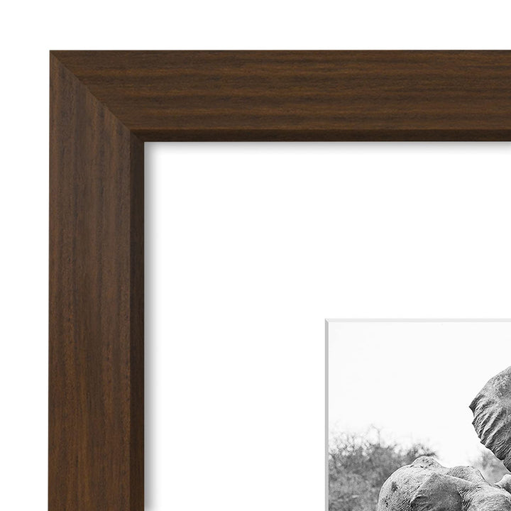 Americanflat 6x8 Picture Frame with Shatter-Resistant Glass - Use as 3x5 Frame with Mat or 6x8 Frame Without Mat - Signature Collection - Photo Frame for Tabletop and Wall Display - White 6x6