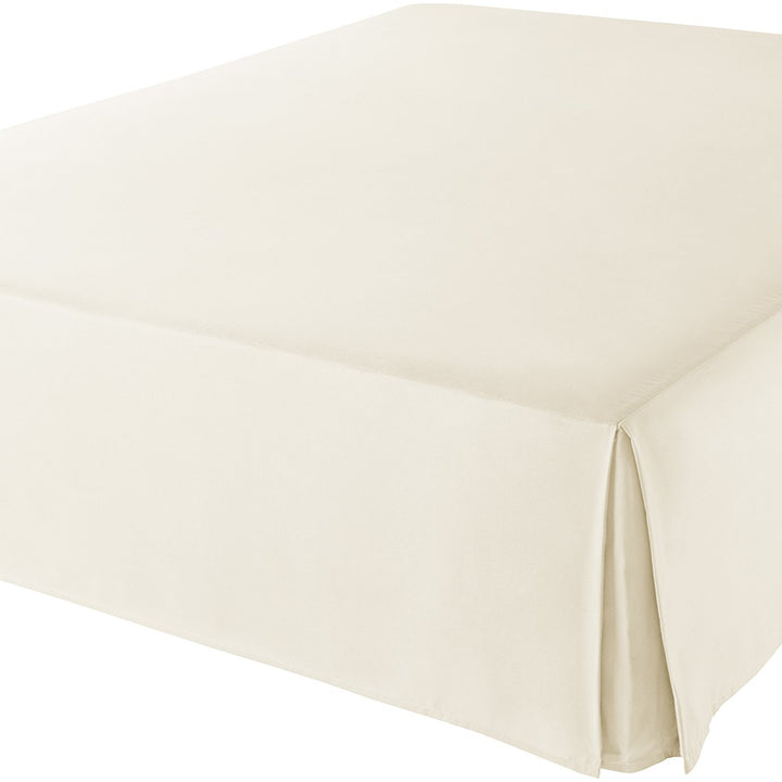 Basics Lightweight Pleated Bed Skirt, King, Beige