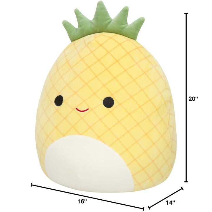 Squishmallows Original 20-Inch Maui Yellow Pineapple with Green Top - Jumbo Ultrasoft Official Jazwares Plush