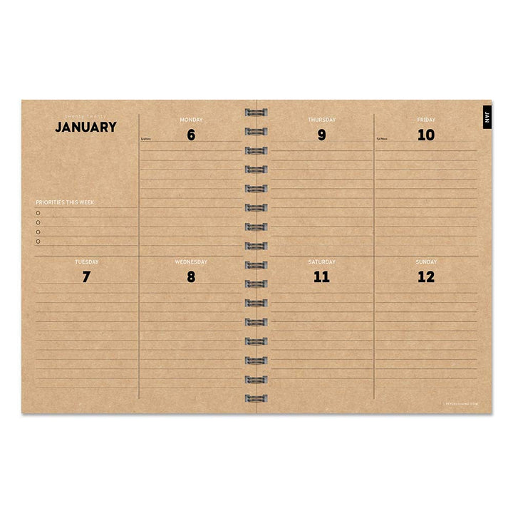 2020 Classic Grey Medium Weekly Monthly Planner