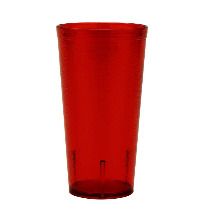 G.E.T. 6620-1-R-EC Heavy-Duty Plastic Restaurant Tumblers, 20 Ounce, Red (Set of 4) 4 Count (Pack of 1) 20 ounces