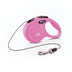 FLEXI New Classic Retractable Dog Leash (Cord), Ergonomic, Durable and Tangle Free Pet Walking Leash for Dogs Up to 18 lbs, 10 ft, Extra Small, Pink