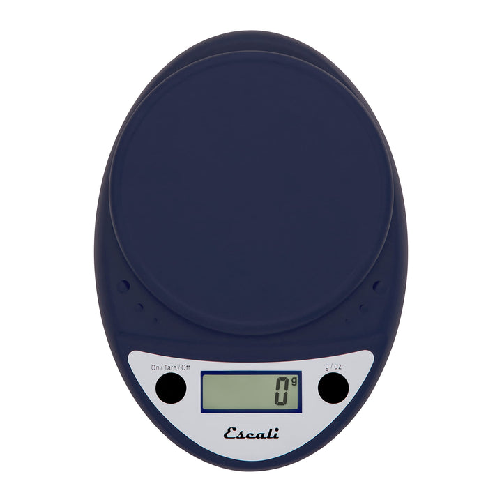 Escali Primo Digital Food Scale Multi-Functional Kitchen Scale and Baking Scale for Precise Weight Measuring and Portion Control, 8.5 x 6 x 1.5 inches, Royal Blue