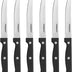 Cusinart Knife Set, 6pc Steak Knife Set with Steel Blades for Precise Cutting, Lightweight, Stainless Steel & Durable, C77TR-6PSK Black