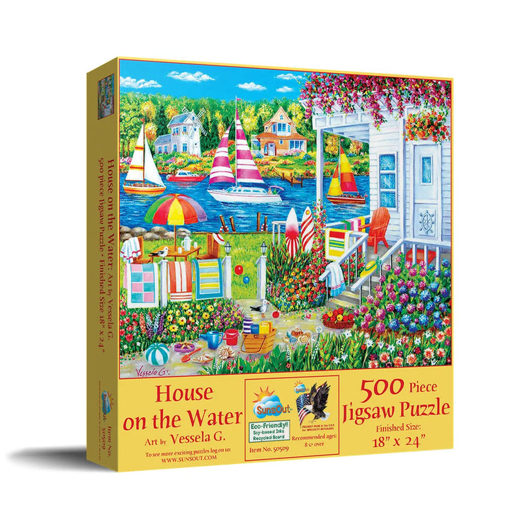 Sunsout House on the Water 500 Pc Jigsaw Puzzle 50509