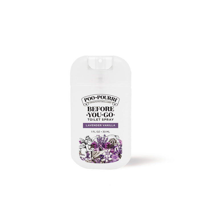 Poo-Pourri Before-You-Go Toilet Spray, Lavender Vanilla, 1 Fl Oz Pocket Travel Size - Lavender, Vanilla and Citrus 1 Fl Oz (Pack of 1)