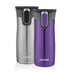 Contigo West Loop Stainless Steel Vacuum-Insulated Travel Mug with Spill-Proof Lid, Keeps Drinks Hot up to 5 Hours and Cold up to 12 Hours, 16oz 2-Pack, Grapevine & Steel Grapevine & Stainless Steel