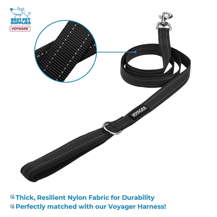 Voyager Step-in Plush Dog Harness – Soft Plush, Step in Vest Harness and Reflective Dog 5 ft Leash Combo with Neoprene Handle for Small and Medium Dogs by Best Pet Supplies -Set (Latte Suede), M Harness Leash Set (Latte Suede) M (Chest: 16 - 18")
