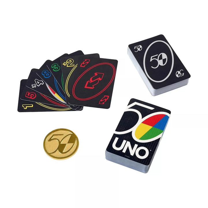 UNO Premium 50Th Anniversary Edition Matching Card Game