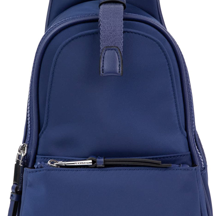 Calvin Klein Shay Organizational Sling Backpack, Medieval Blue,One Size One Size