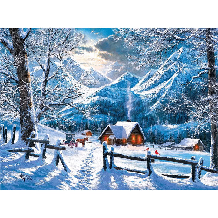 Sunsout on a Snowy Morning 500 Pc Jigsaw Puzzle 69743