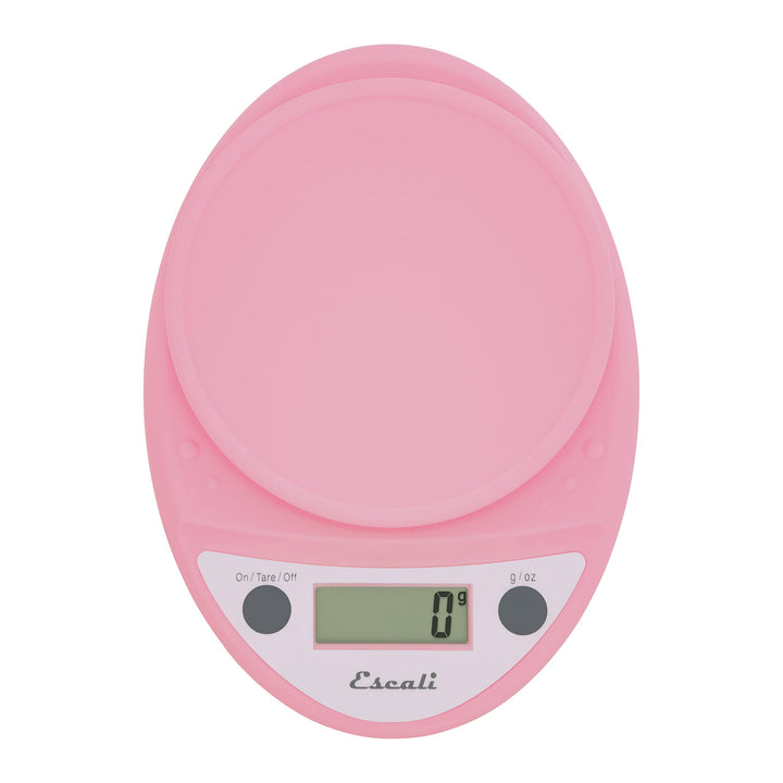 Escali Primo Digital Food Scale Multi-Functional Kitchen Scale and Baking Scale for Precise Weight Measuring and Portion Control, 8.5 x 6 x 1.5 inches, Soft Pink