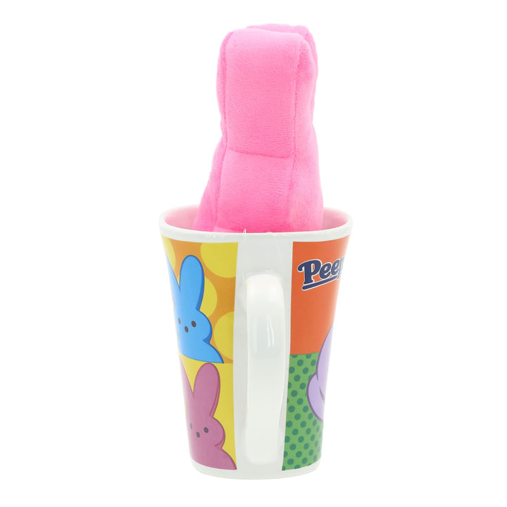 Animal Adventure Peeps Collectible 6" Peeps Plush and Mug GiftsetPink Peep in a 15oz Mug Mug and Plush Pink