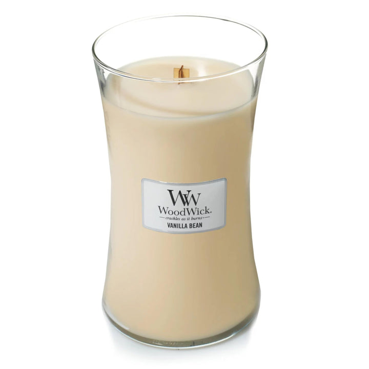 Woodwick Vanilla Bean Large Hourglass Candle & Hourglass Candle, Pumpkin Butter Scented Candle, 21.5 oz., Large