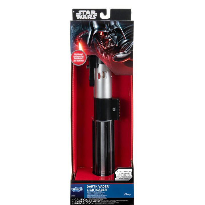 Star Wars Official Halloween Costume Accessory - Light Up Retractable Plastic Saber Darth Vader