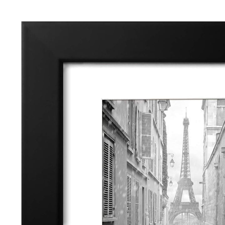 Americanflat 6x8 Picture Frame with Shatter-Resistant Glass - Use as 3x5 Frame with Mat or 6x8 Frame Without Mat - Signature Collection - Photo Frame for Tabletop and Wall Display - White 6x6