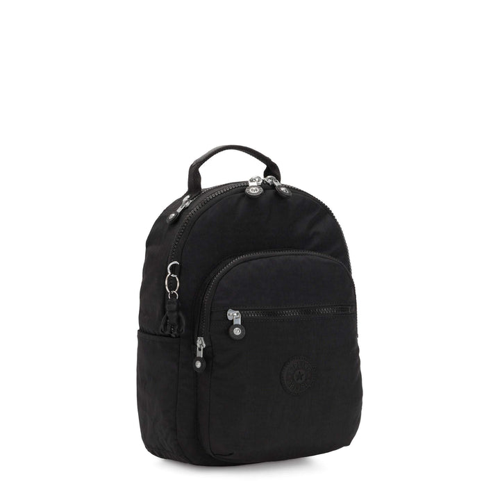 Kipling Women's Seoul Small Tablet Backpack, Durable, Padded Shoulder Straps with Tablet Sleeve, Bag Black Noir