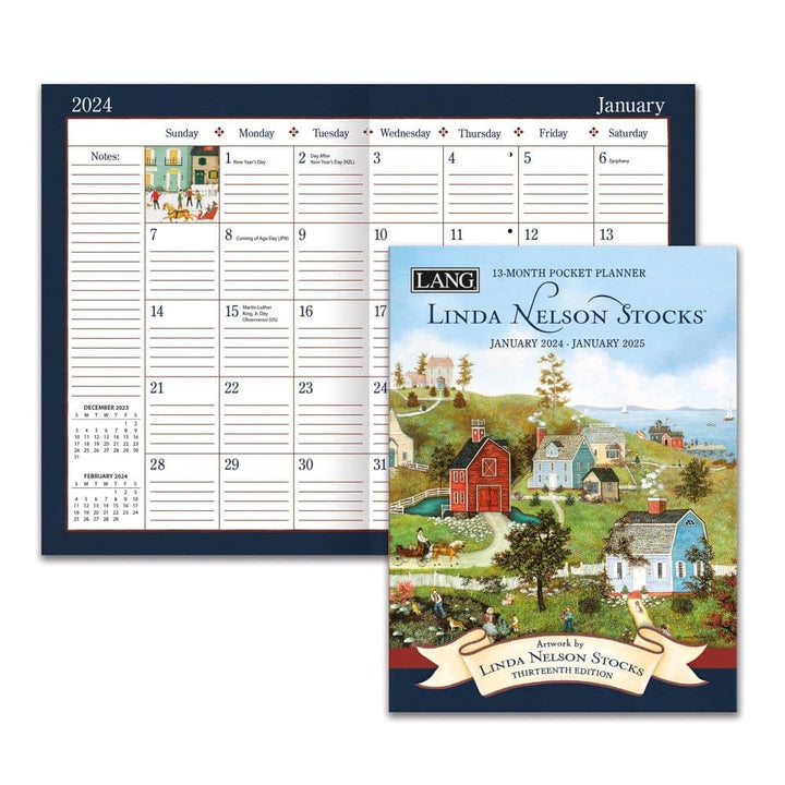 LANG Linda Nelson Stocks 2024 Monthly Pocket Planner (24991003179)