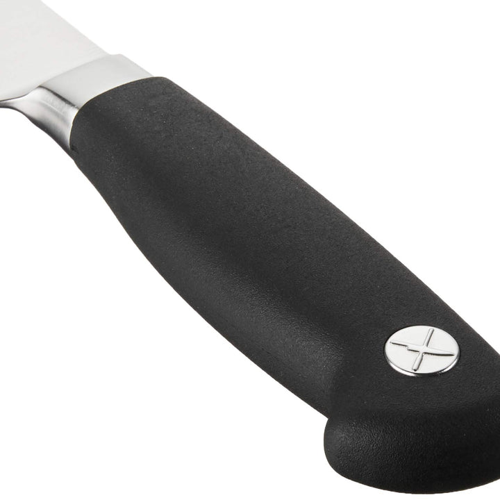 Mercer Culinary M21076 Genesis 6-Inch Short Bolster Chef's Knife, Black 6" Short Bolster Chef's Knife