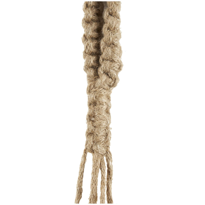 Deco 79 Gold Metal Tibetan Inspired String Hanging Decorative Bells with Jute Hanging Rope 4" x 8" x 52" - Cone 52" x 4" x 8"