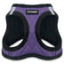 Voyager Step-In Plush Dog Harness  Soft Plush, Step In Vest Harness for Small and Medium Dogs by Best Pet Supplies - Harness (Purple Faux Leather), M (Chest: 16 - 18")